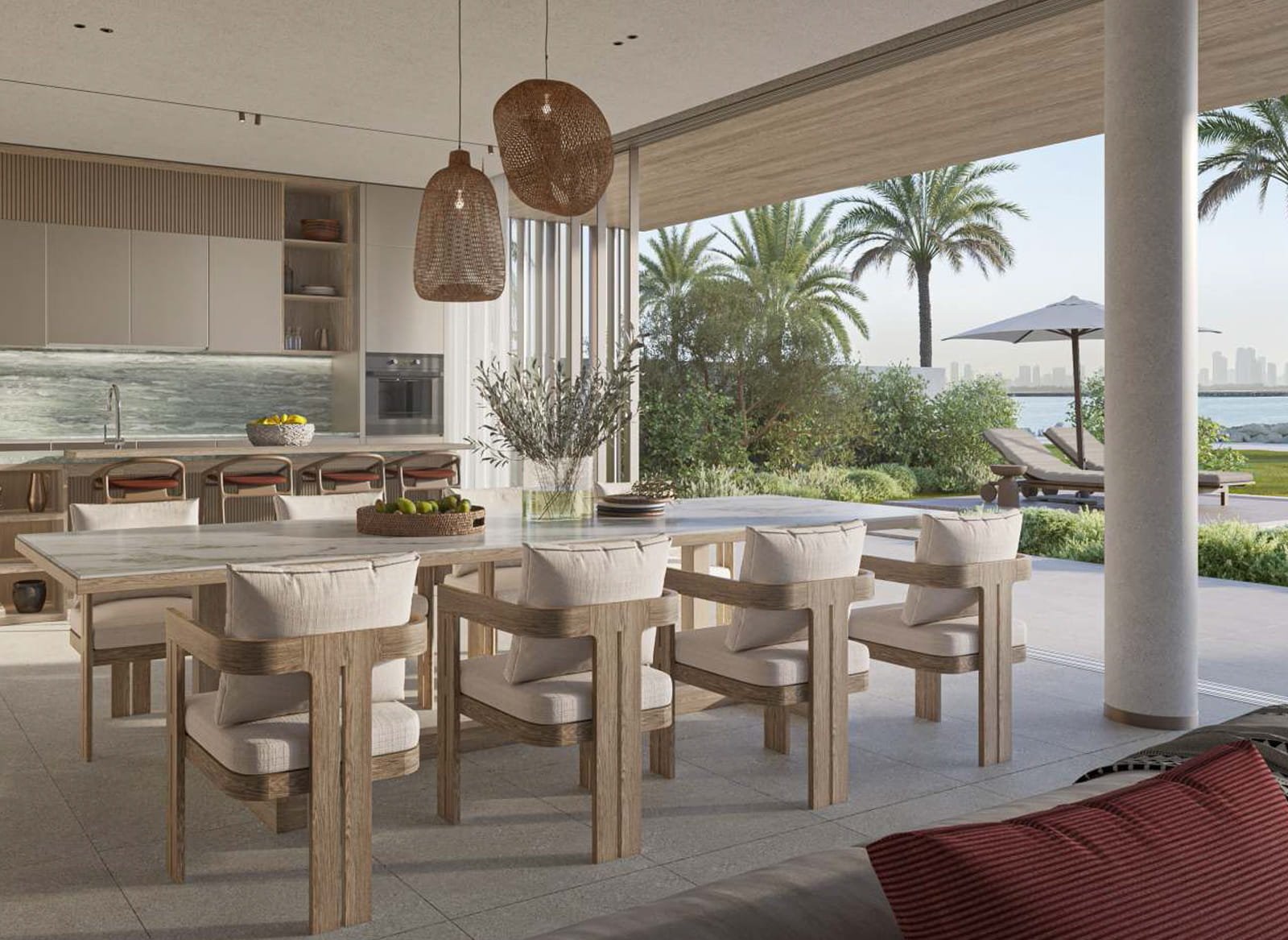 Bay Estate dining interior