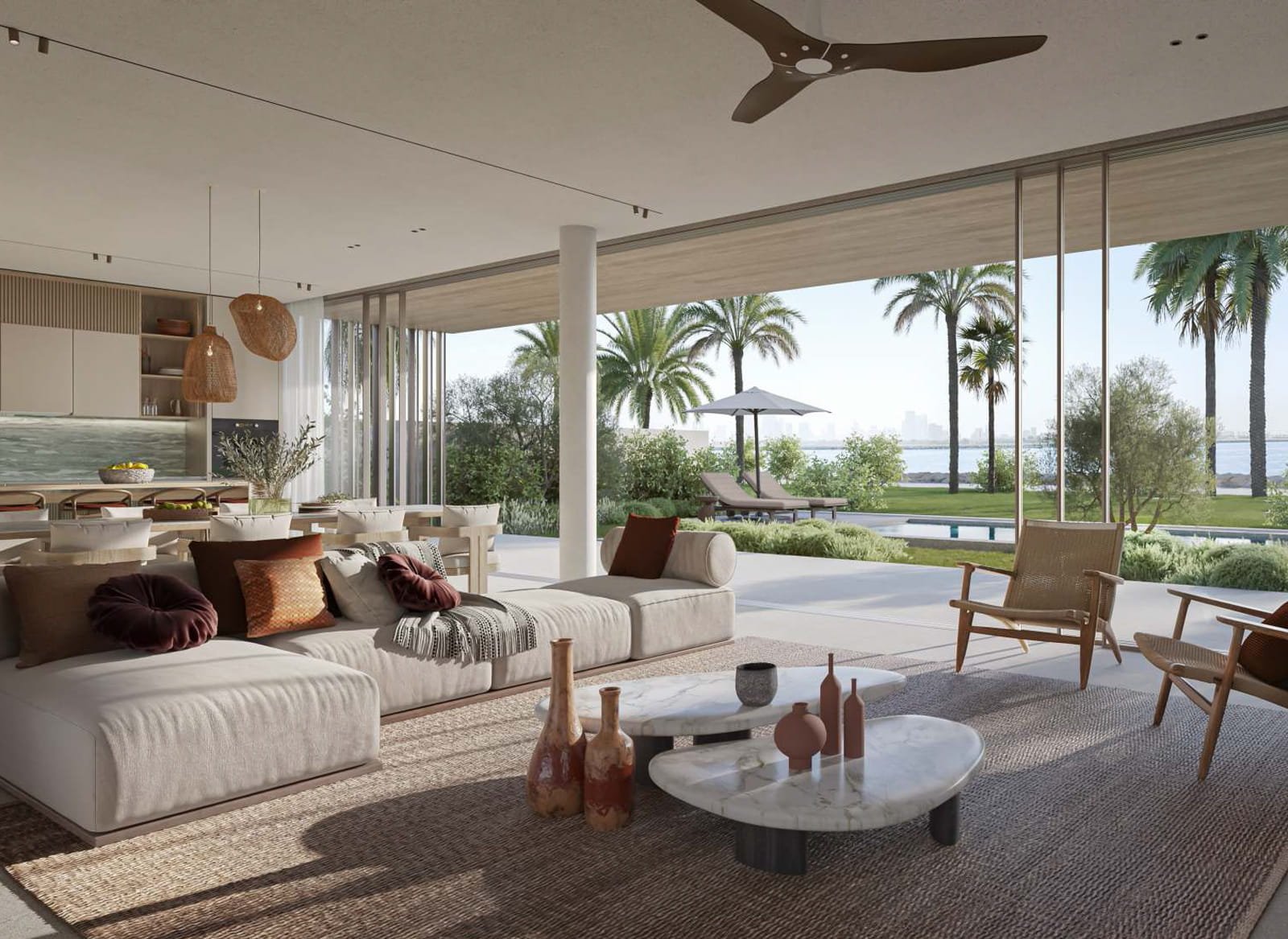Bay Estate waterfront villa interior